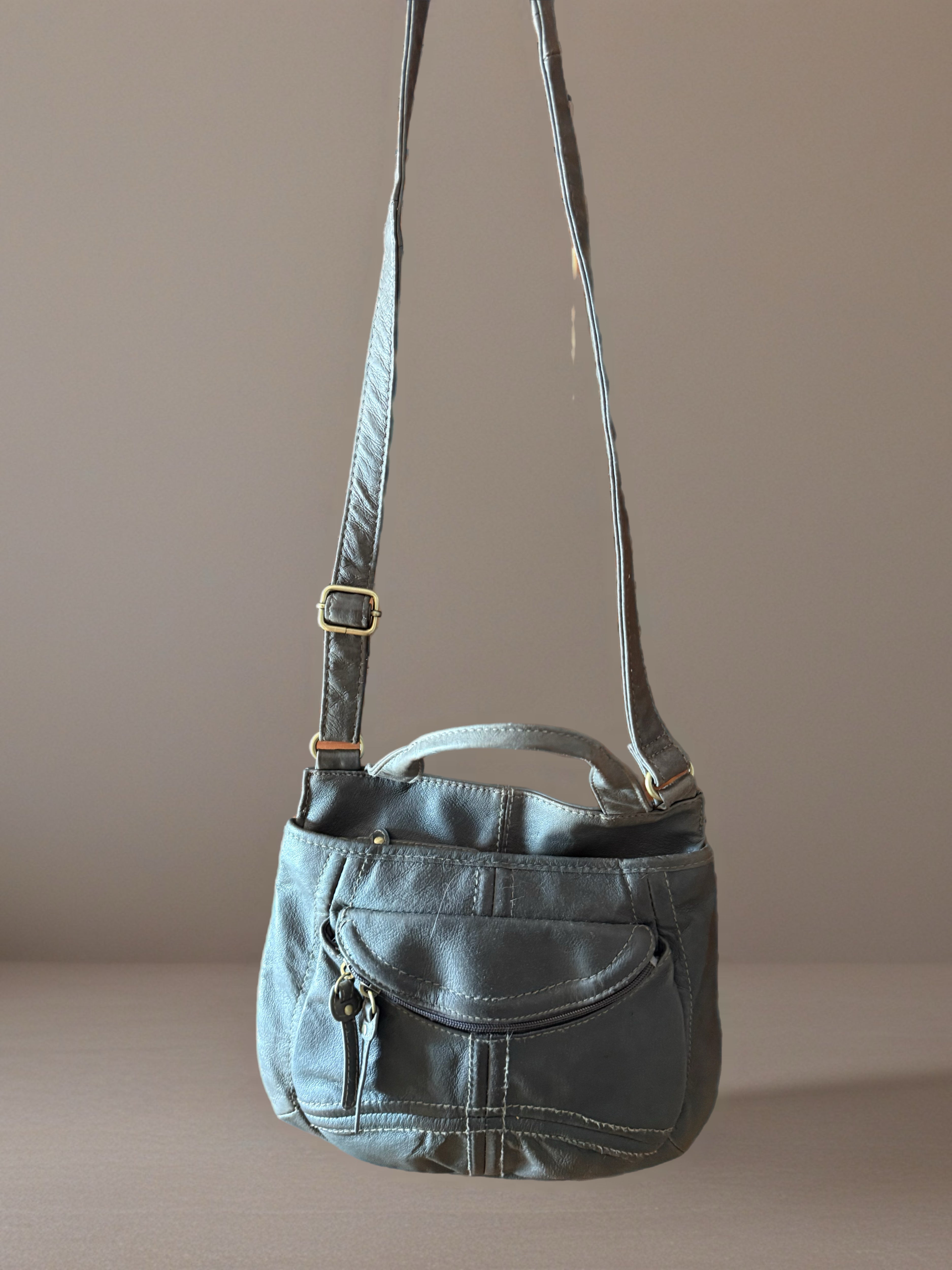 Great American Leather Works Crossbody Bag grey