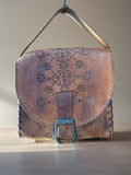 Gorgeous hand-tooled shoulder bag